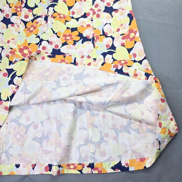 Talbots Skirt Womens 12 Floral Midi Petite Tencel Lyocell Casual Boho Retro - Picture 7 of 10